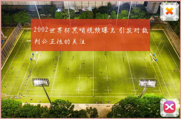 2002世界杯黑哨视频曝光 引发对裁判公正性的关注